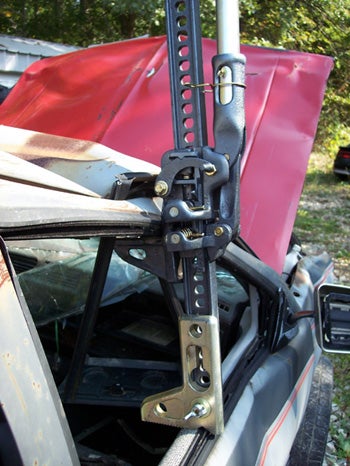 The Hi-Lift Xtreme with special edition attachment can also be used as Jaws of Life should the event ever arise (Photo compliments of Hi-Lift).