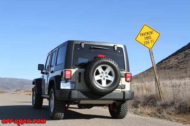 When pavement ends, the 2012 Jeep Wrangler Unlimited Rubicon is still right at home. 