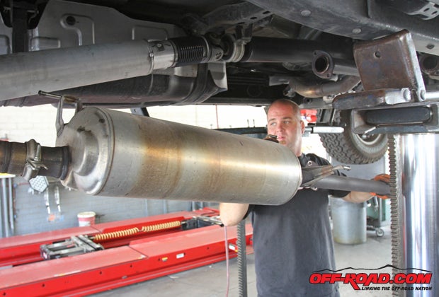 Having a lift will make the removal and installation of the large exhaust parts will make the process a little easier, but even if you do the work at home an extra set of hands will be very useful.