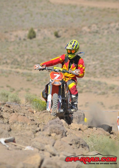 In his first National since breaking his back at round four, Skyler Howes played it safe and rode simply to get seat time. He completed the three laps and finished 12th overall.