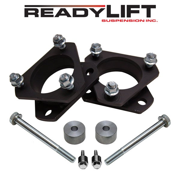 The ReadyLift front suspension leveling kit will lift the 1st Gen. Toyota Tacoma front suspension two inches, making room for up to 33-inch tires.
