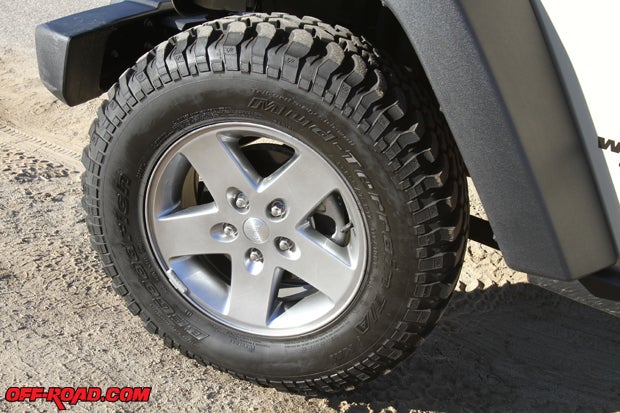 Mud terrain tires for jeep