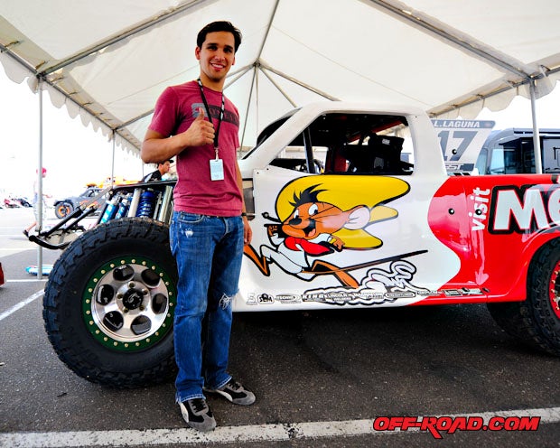 RPM desert driver Lalo Laguna sponsored by Visit Mexico.