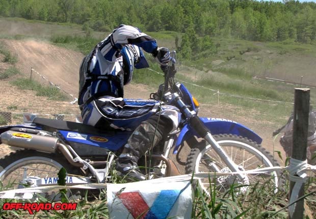 The first time we rode the Foo Fighter with modified suspension was at the local motocross track. It was a huge improvement at both ends, but the rear was still a little light on rebound damping.