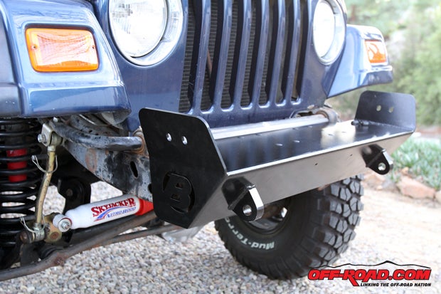Using the stock bolts, the Bestop HighRock 4x4 Narrow bumper installs with relative ease  its a little heavy, so an extra set of hands could make install a little easier.