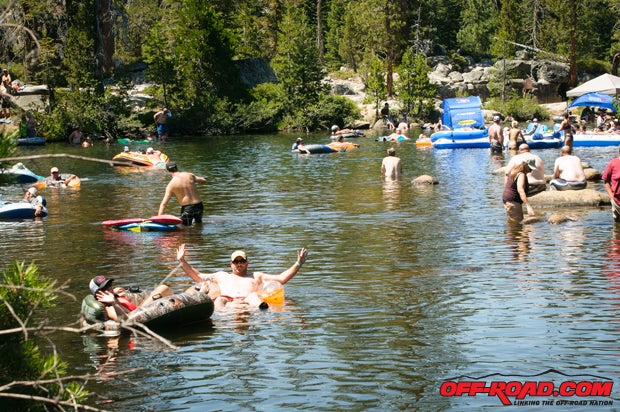 Floating on Rubicon Springs is a must for Jeepers Jamboree.