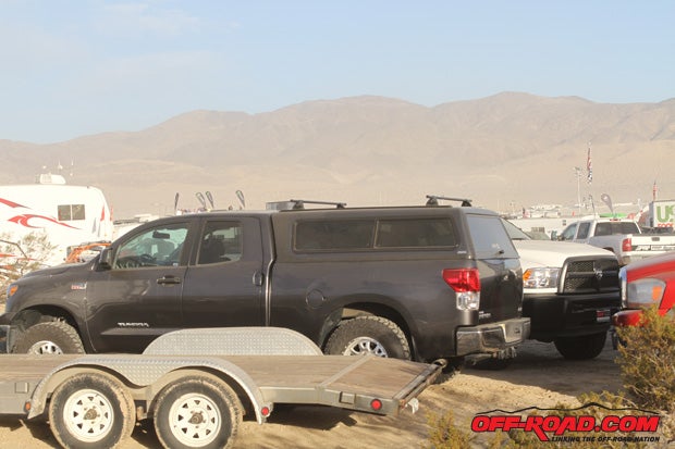 With tens of thousands of spectators and race crews descending on Johnson Valley for this years King of the Hammers, its impossible to avoid the dust in the seat of trucks, Jeeps and RVs. We took our truck out to this years race, as it securely store our gear as well as provide a great sleep shelter.