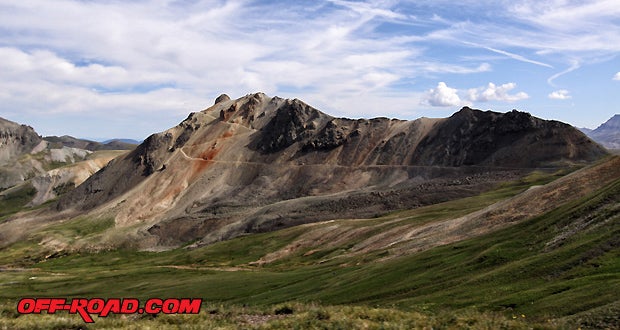 Darley Mountain (Elev. 13,260 ft.) as seen from Oh! Point along Engineer Pass road.