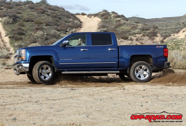 We really like the overall package of the Silverado. Other than a few small gripes, there's not much to dislike on this truck, which makes it a viable option for full-sized truck buyers in our opinion. Even though it's a true full-sized truck, it still can have some fun in the dirt. Photo: Scott Rousseau