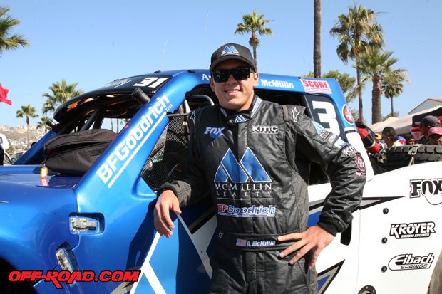 Andy McMillin hopes to defend last year's Baja 500 victory. 