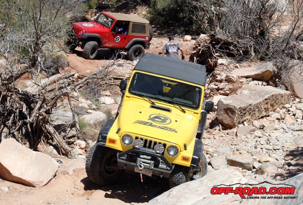 The trail ride in Area BFE was hosted by Rancho, Bestop and BFGoodrich tires. 