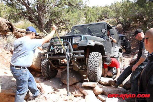 Although not every vehicle on our run was running 37-inch tires and a monster lift, everyone got through with a little help when obstacle clearance became an issue. 