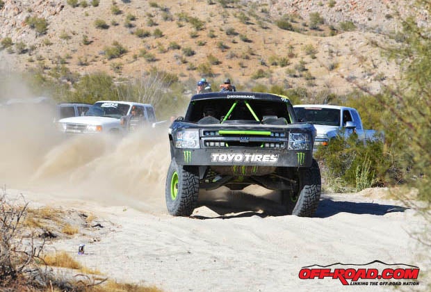 BJ Baldwin finished just a few minutes behind Tavo to earn second place in Trophy Truck.