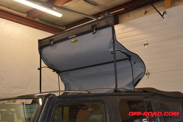 Fliping the sunroof open is simple with the Supertop.