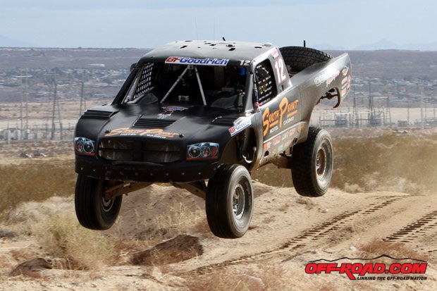 Brendan Gaughan battled the field to earn a fourth-place finish at Sundays race for the SCORE Laughlin Desert Challenge. 