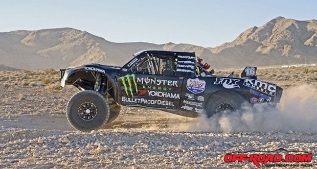 Cameron Steele earned the overall and Trophy Truck victory at the South Point Vegas 250