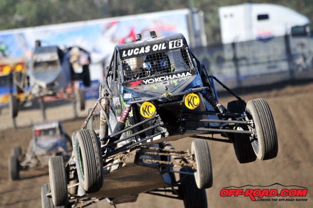 Cameron Steele was able to hold off Steven Greinke in the Pro Buggy class to earn the victory at round three. 