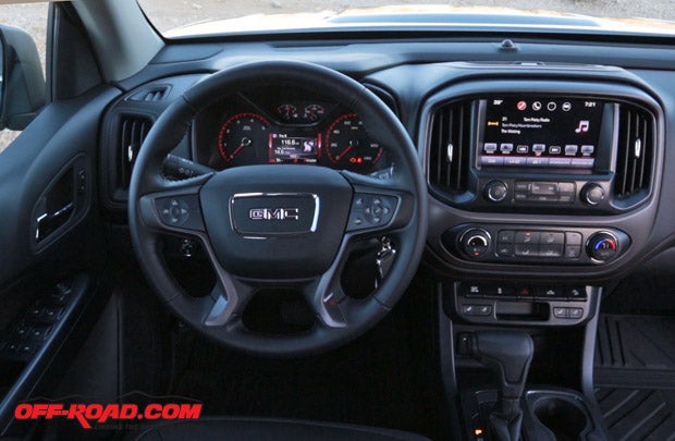 We are fans of the GMC's interior styling and plush, but not too fancy, materials used throughout the cabin.