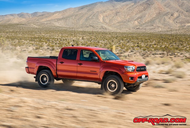 The Tacoma is a nice package but the stability control system was too intrusive for our liking off-road.