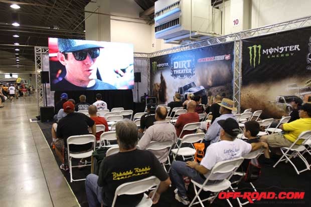 Dirt Theater showed fans off-road racing action during the Off-Road Expo.