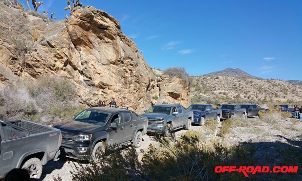 We took a short ride off the highway at Wheeler's Pass in Silverado and Colorado trucks outfitted with its new performance parts.