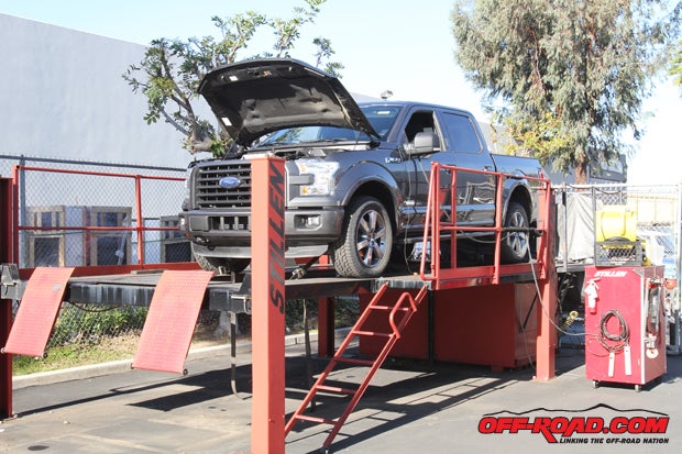 The F-150's peak horsepower and torque on the dyno were in the line with expectations compared to Ford's ratings.