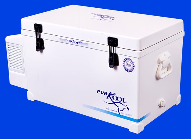 The EvaCool RFE60 has a capacity of 63.4 quarts. 