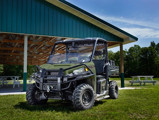 The Ranger Diesel HST features A-arm front suspension and De Dion rear suspension that both offer 6 inches of suspension travel.  