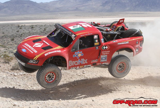 Gustavo Vildosola Jr. was the second truck to cross the finish line.