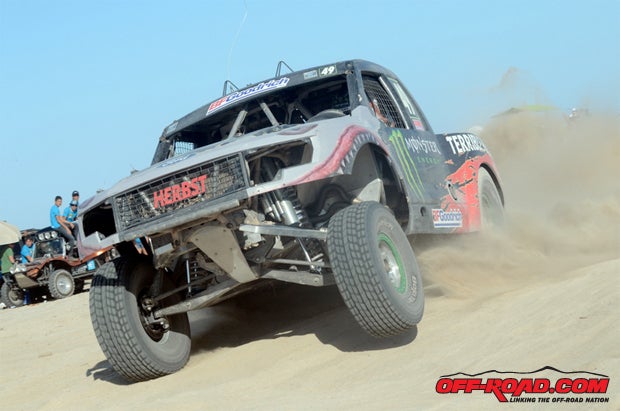 Tim Herbst and Larry Roeseler finished fifth overall and fourth in Trophy Trucks at San Felipe. 