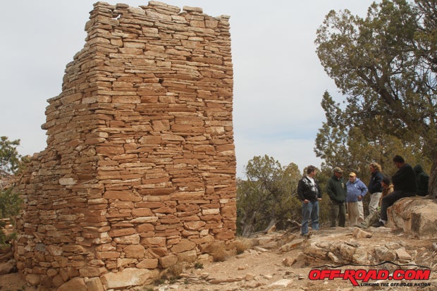 Although we were well off the beaten path, some of the Native American ruins were just off the road, which was the case with this tower from roughly the 12th century. 
