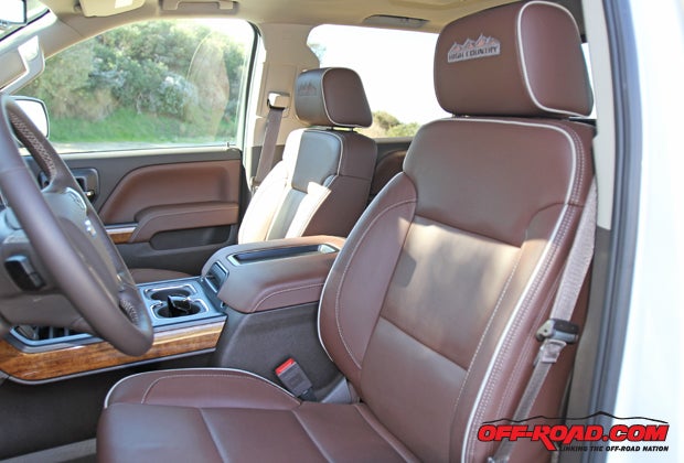 Heated and air-cooled seats were a nice upgrade in the Silveardo's leather seats.