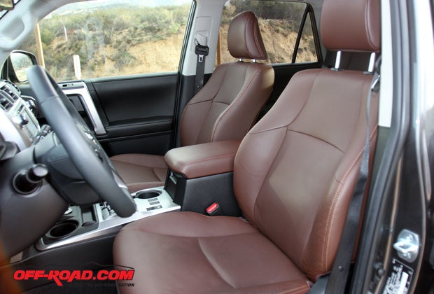 The leather seats of the Limited 4Runner are a nice brown color that compliments the off-roading world even if some buyers will unlikely spend much time off highway. The seats also feature both heating and ventilating functions. 