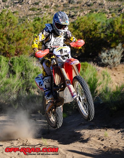 Two crashes by Colton Udall pushed the JCR Honda team just out of first place at the 44th SCORE Baja 500. 