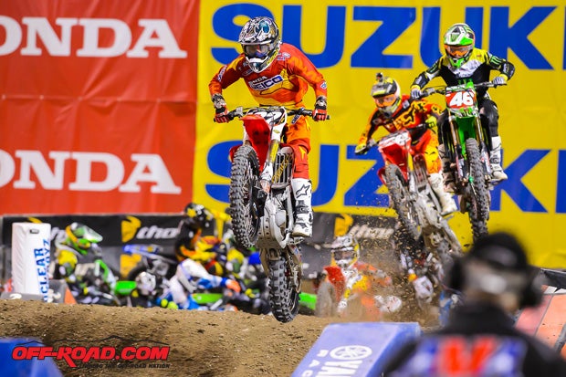 Justin Bogle ran away from the filed to earn the win at the Toronto Supercross. 