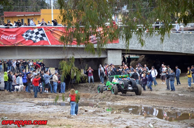 Class 1 rookie Justin Davis earned the class win and the overall championship in Ensenada. The father-and-sone team of Scott and Andy McMillin earned another SCORE Baja 1000 victory in 2011. Photo by GETSOMEphoto