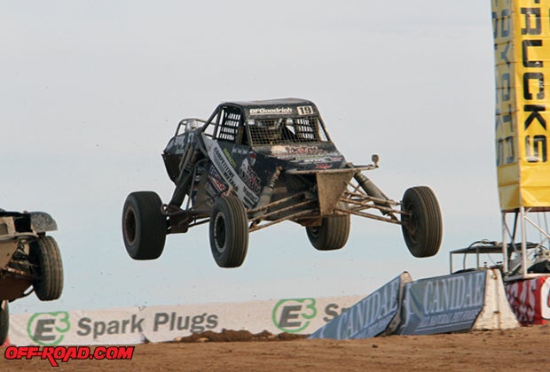 Justin Smith made it three years in a row that a buggy has won this race. 