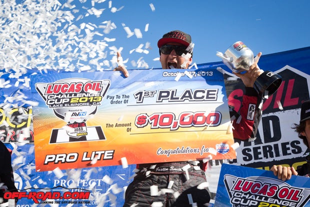 Justin Bean Smith earned the victory in the Pro Lite Cup and the $10,000 check.