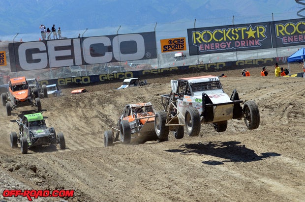 The Limited Buggy Class battles at Miller Motorsports Park in Utah for Round 7. 