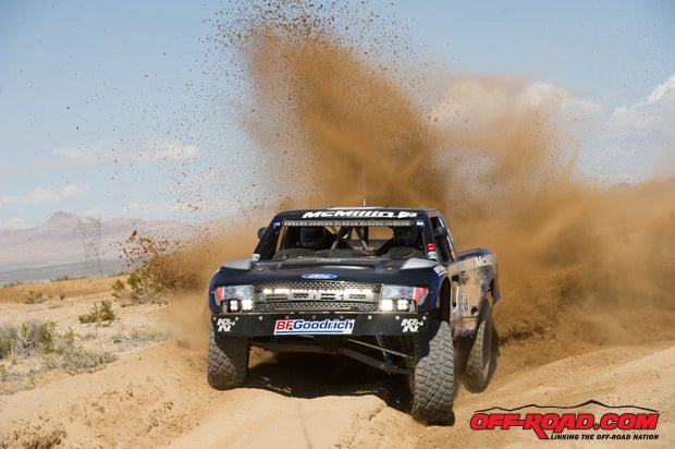 Luke McMillin rounded out the top three in qualifying at Primm, Nevada.