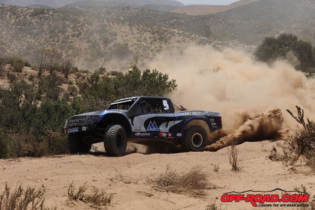 Luke McMillin finished with the third fastest qualifying time in Trophy Truck.