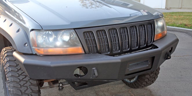 Jeep cherokee front bumper install #4