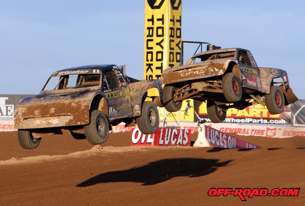 Rob MacCachren (left) and Brian Deegan (right) were in a tight battle for the championship going into the final round. 