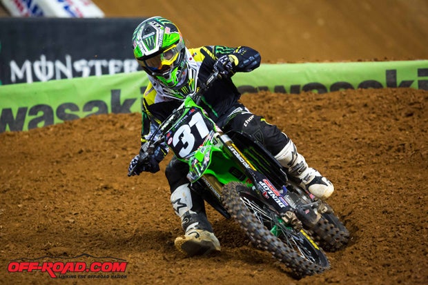 After 64 starts, Martin Davalos earned his first Supercross victory in Atlanta.