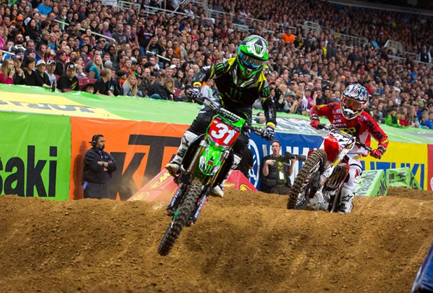 Martin Davalos led the field in the 250cc class in St. Louis. 