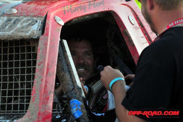 Marty Hart earned the win in Pro 2 at round one. 