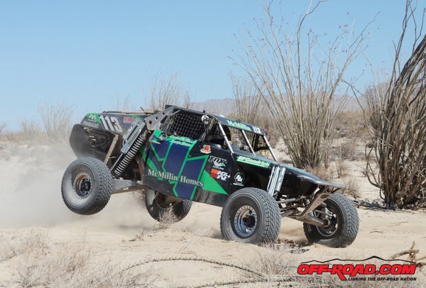 Luke McMillin and Justin "Bean" Smith teamed up to take the Class 1 win in a new car at San Felipe. 