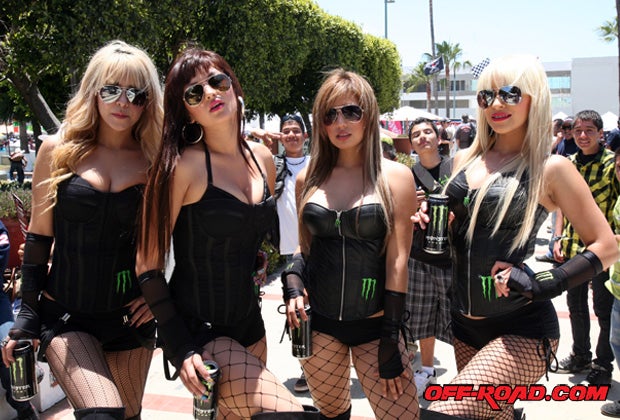 The Monster girls are ready for the Baja 500. 