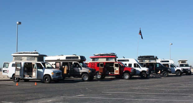 The first van conversion meetup the author organized was at Bolsa Chica State Beach in Huntingon Beach, California. 
