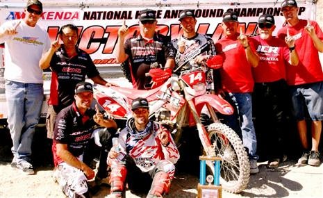 The JCR Honda Team after Norman's win. Photo by Ryan Sanders